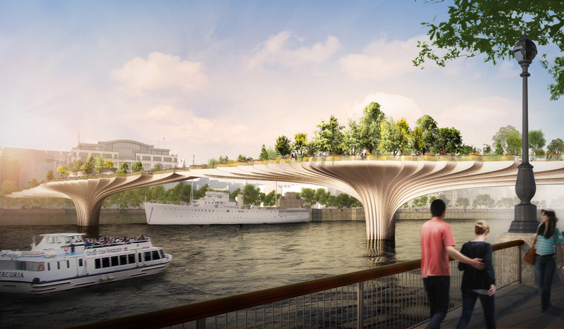 The bridge will offer a safe crossing for pedestrians. 
