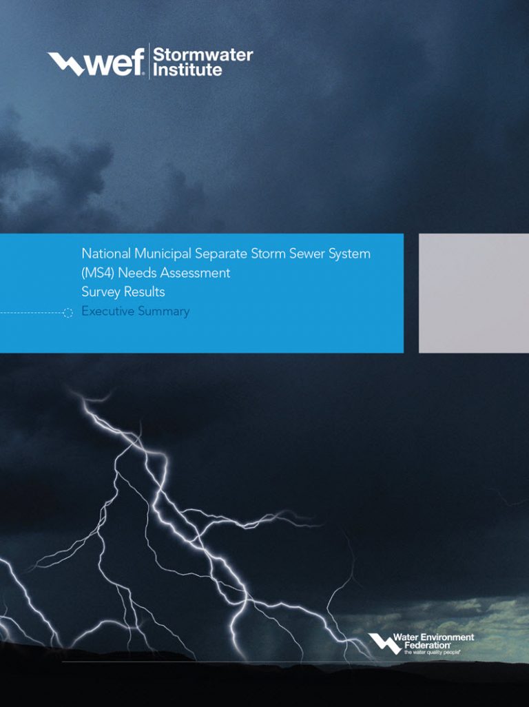 MS4 survey results executive summary released at WEFTEC Stormwater Report